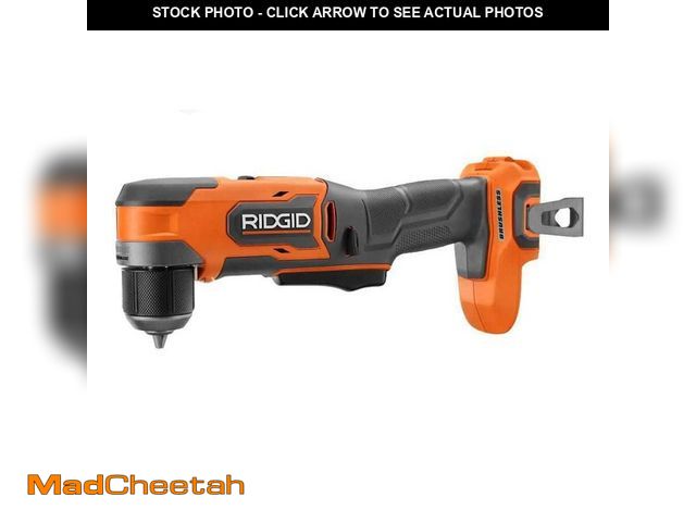 Lot 74-12663804 - RIDGID 18V SubCompact Brushless Cordless 3/8 in. Right Angle Drill (Tool Only) - USED