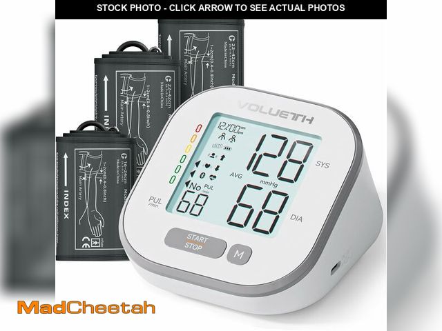 Lot 74-12330406 - Pediatric Blood Pressure Cuff, Blood Pressure Machine for Home Use - 3 Size Cuffs, Small 4"-8", Medi...