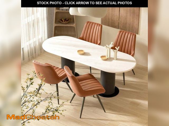 Lot 74-13775664 - Hawsaiy Modern Upholstered Dining Chairs Set of 4, Comfy Kitchen Side Chairs with Thick Cushions &am...