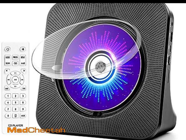 Lot 74-12325425 - Desktop CD Player with Speakers, ROADOM CD Players for Home, Portable CD Player with Bluetooth Hi-Fi...