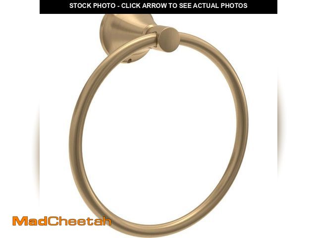 Lot 74-12799375 - Delta Lorna Wall Mounted Round Closed Towel Ring Bath Hardware Accessory in Champagne Bronze - UNUSE...
