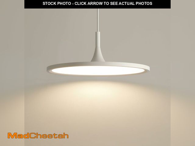 Lot 74-13688543 - JAYMP Dining Room Modern Pendant Lighting Dimmable LED Disk Light Adjustable Height Kitchen Island H...