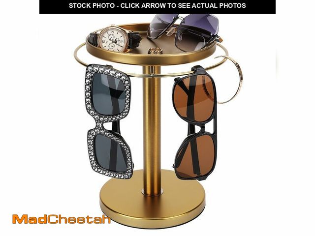 Lot 74-13951454 - kondyfayo 360ÃÂ° Rotating Sunglass Organizer Storage, Stainless Steel Glasses Holder Stand, Glasses...