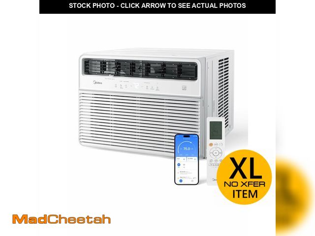 Lot 74-12568613 - (MISSING HARDWARE) Midea 24,000 BTU Smart Inverter Window Air Conditioner with APP, Alexa Control, 2...
