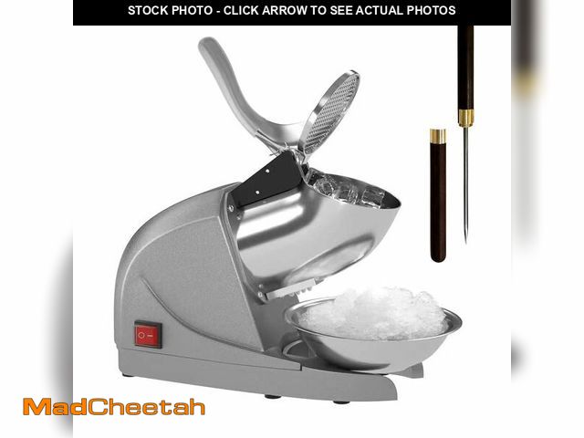 Lot 74-14599436 - OKF Ice Shaver Prevent Splash Snow Cone Machine, Electric 3 Blades Shaved Ice Machine, 380W Ice Shav...