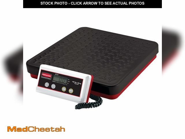 Lot 74-14152446 - Rubbermaid Commercial Products Digital Receiving Scale 150-Pound Capacity Heavy-Duty Non-Skid Shippi...