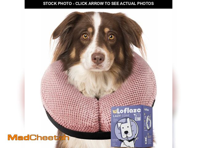 Lot 74-13951904 - Loflaze Soft Inflatable Dog Cone Collar for Large Medium Small Dogs Cats - After Surgery Donut, E Co...