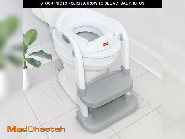 Lot 74-14348718 - Fisher-Price Potty Training Seat with Step Stool Ladder, 2-in-1 Potty Training Toilet for Toddlers w...