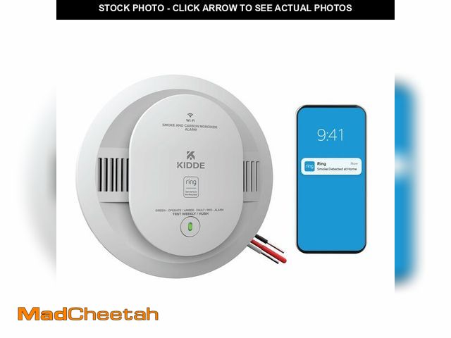 Lot 74-14269051 - Kidde Smart Smoke and Carbon Monoxide Detector, Ring App Enabled for Real-Time Notifications, Hardwi...