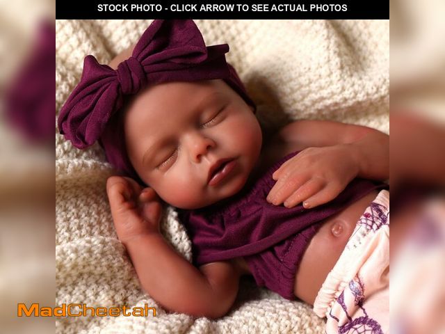 Lot 74-12709553 - BABESIDE 16 inch Full Body Silicone Baby Dolls, Realistic African American Reborn Doll Black Girl, B...
