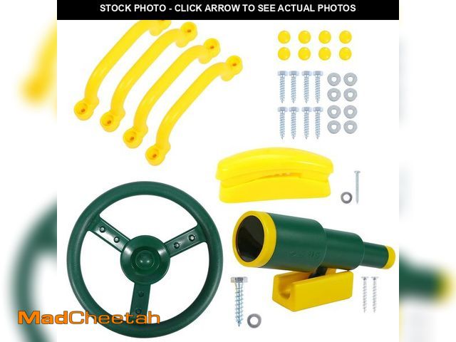 Lot 74-14152192 - RedSwing Playground Accessories for Kids, Outdoor Swingset Attachments with Pirate Ship Wheel, Toy T...