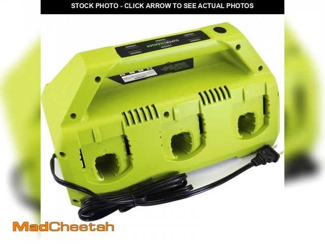 Lot 74-11857005 - Ryobi 18V 6-Port ONE+ Super Charger Station for Ryobi ONE+ 18V Battery - UNUSED