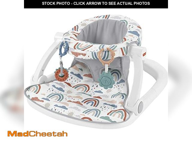 Lot 74-12544036 - Fisher-Price Portable Baby Chair Sit-Me-Up Floor Seat with Developmental Toys &amp; Machine Washable...