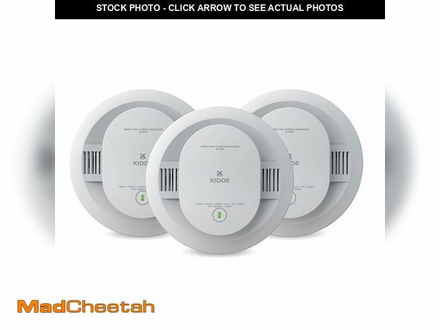 Lot 74-14210369 - Kidde Smoke and Carbon Monoxide Detector, AA Battery Powered with LED Status Lights, 85 dB Alarm, 5 ...
