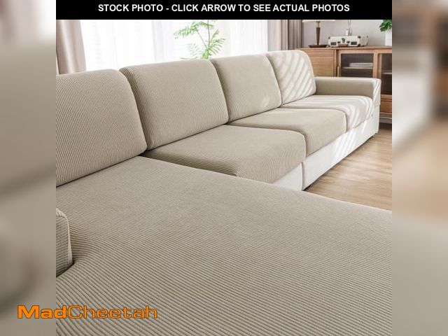 Lot 74-12119946 - QIANMEW Couch Cushion Covers, Comfort Soft Magic Sofa Covers Washable Stretch Resistant Slipcovers f...