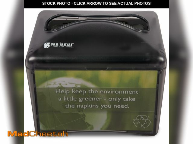 Lot 74-14064312 - San Jamar H4003TBK H4003 Venue Table Top Interfold Napkin Dispenser, 200 Capacity, Black Pearl - UNU...