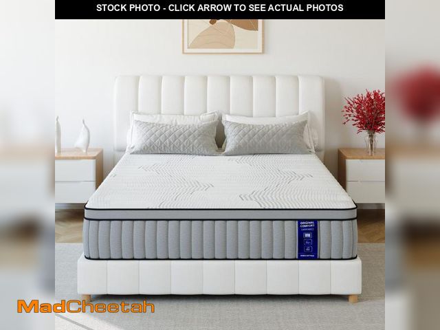 Lot 74-12204763 - SynthoSpace Full Size Mattress 12 Inch Hybrid Mattress in a Box, Medium Firmness, Memory Foam and In...