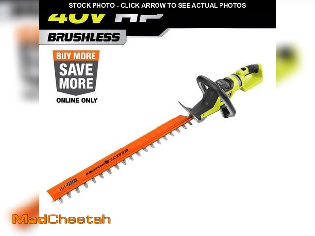 Lot 74-13778696 - RYOBI 40V HP Brushless 26 in. Cordless Battery Hedge Trimmer (Tool Only) - UNUSED