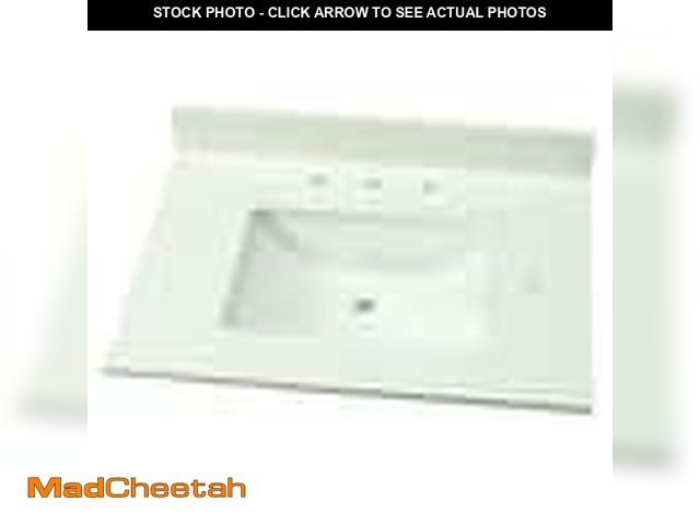 Lot 74-12552899 - Home Decorators Collection 31 in. W Engineered Marble Single Vanity Top in Vanilla Sky with White Si...