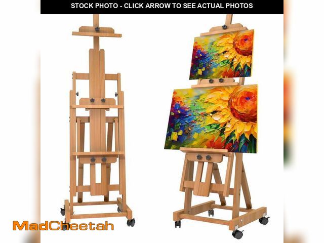 Lot 74-12764812 - H-Frame Easel for Painting, Adjustable Art Easel Stand for Canvases(Up to 77 Inch) and Crafts, Folda...