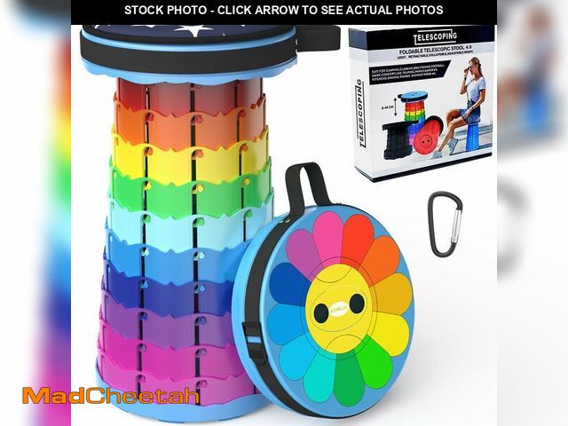 Lot 74-12604949 - LOCYOP Portable Stool with Swivel Cushion Bag&amp;Carabiner,Collapsible,More Sturdy and Lightweight ...