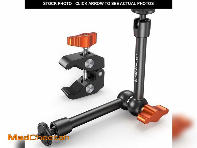 Lot 74-14268908 - K&amp;F CONCEPT 9.8" Magic Arm Clamp Kit with 1/4" &amp; 3/8" Thread Screw 360ÃÂ° Ball Heads Articu...
