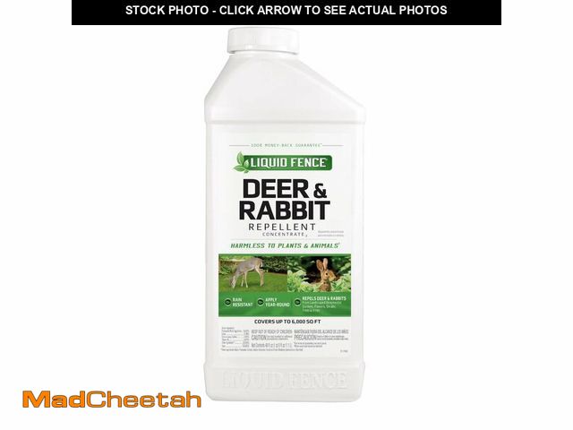 Lot 74-14299211 - Liquid Fence Deer And Rabbit Repellent Concentrate 40 Ounces, Apply Year-Round - UNUSED