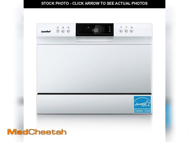 Lot 74-13790674 - COMFEEÃ¢â¬ Portable Mini Dishwasher, Energy Star, Countertop, 6 Place Settings, with 8 Washing Prog...