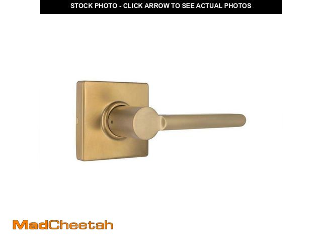 Lot 74-12557836 - (MISSING HARDWARE) Defiant Tonebridge Brushed Gold Hall/Closet Door Lever with Square Rose - USED
