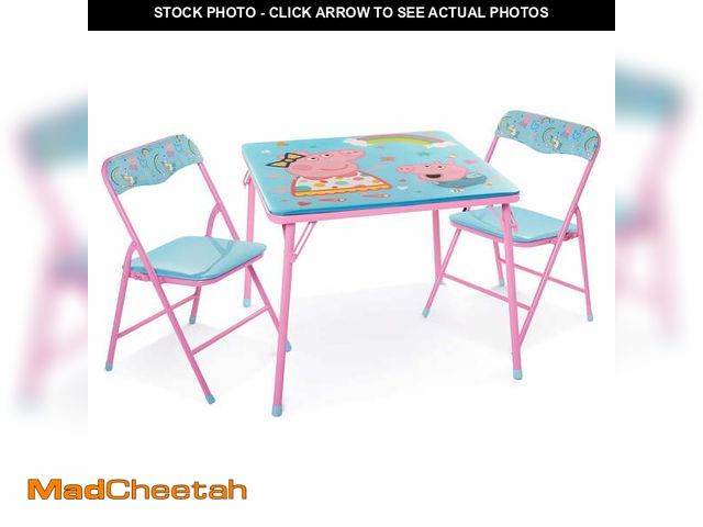 Lot 74-12803581 - Peppa Pig Child 3-Piece Table and Chairs Set, Pink - UNUSED