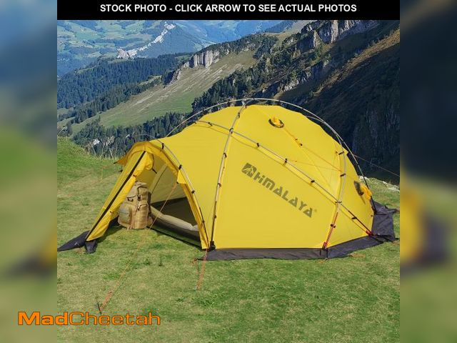 Lot 74-12140682 - 4 Season 4 Person Alpine Snow Tent Ã¢â¬â 40D Nylon Double Layer, 14-Pole Structure Ã¢â¬â PU300...