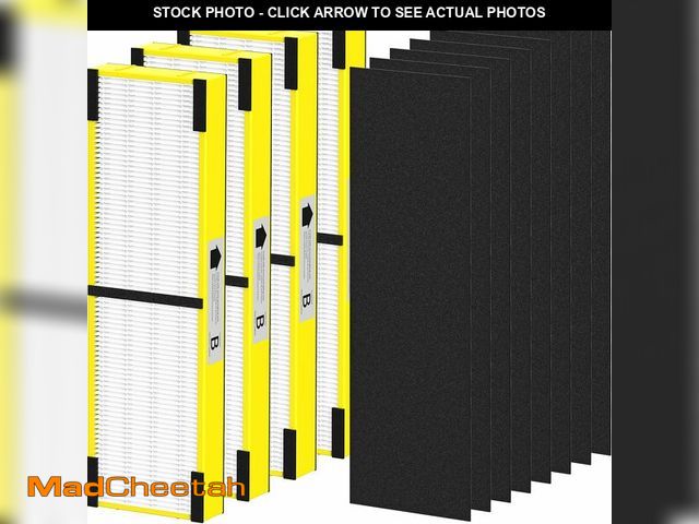 Lot 74-13564237 - PETOX 4 Pack FLT4825 HEPA Filter B Replacement Compatible with G-Guardian Air Purifier AC4825 AC4825...