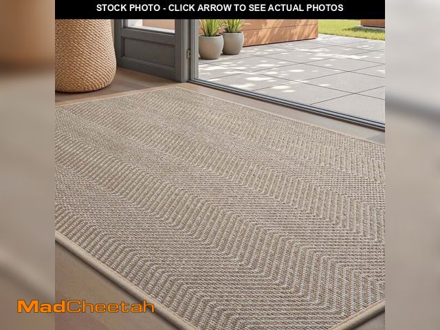 Lot 74-13775793 - FEELHOME Door Mats for Inside 32"x47" Non Slip Rubber Welcome Mat for Inside Low-Profile Dirt Trappe...