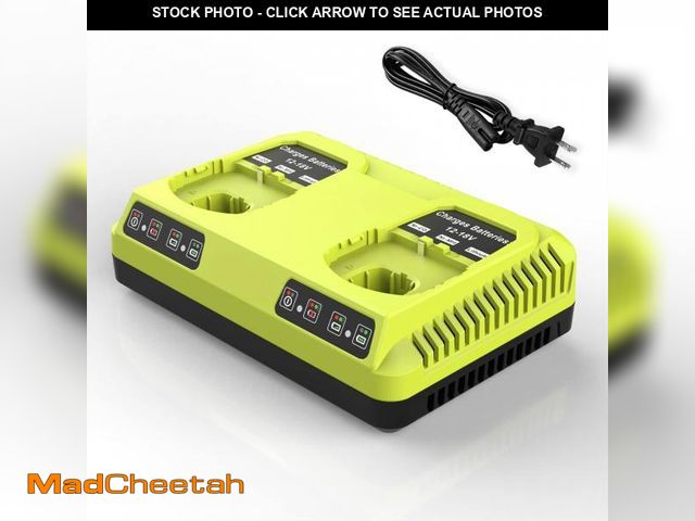 Lot 74-12051624 - Powilling P117 Replacement for Ryobi 18V Battery Charger, Dual Chemistry 12-18V Charger for Ryobi Ba...