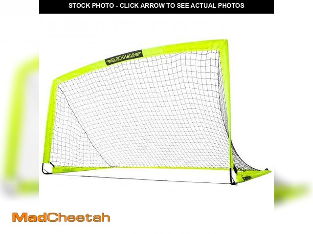 Lot 74-12241799 - Franklin Sports Blackhawk Backyard Soccer Goal - Portable Kids Soccer Net - Pop Up Folding Indoor + ...