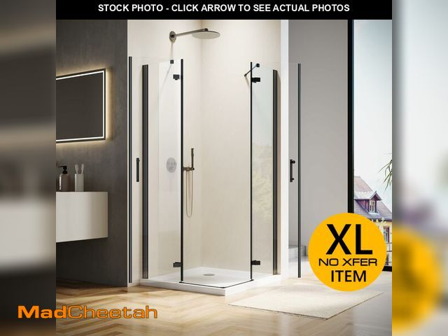 Lot 74-13094539 - Hydrave Corner Shower Enclosure 34 in.D x 34 in. W x 72 in. H| Shower Door with 1/4 in. Clear Temper...