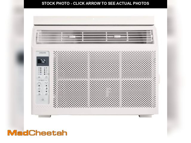 Lot 74-14594801 - Vissani 5,000 BTU 115-Volt Window Air Conditioner cools 150 sq. ft. with Remote in White V05WC3R - U...