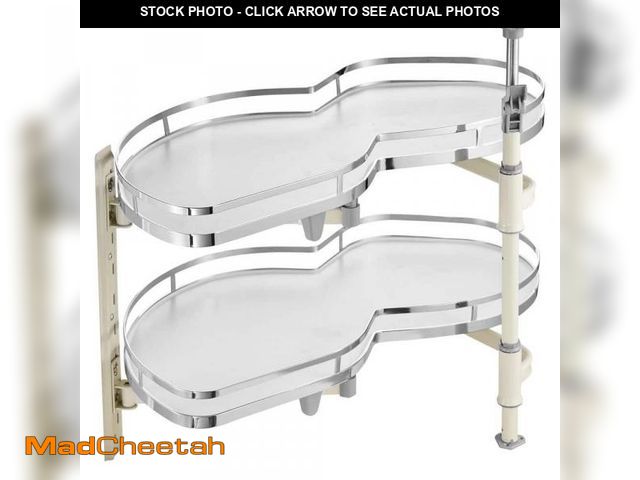 Lot 74-12258573 - VEVOR Swing Left Blind Corner Cabinet Pull Out for 36 in. Cabinet 2 Tier Swing Tray Soft Close Cloud...