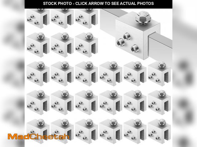 Lot 74-12313647 - Tandefio 24 Sets Roof Clamp for Standing Metal Roof Standing Seam Roof Clamp for Heat Cable, Snow Gu...