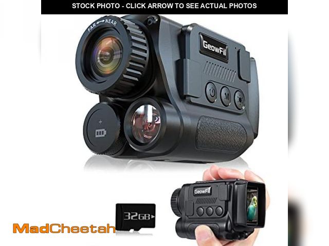 Lot 74-12326717 - GeowFiiTech Night Vision Monocular, 4K Infrared Digital Night Vision Goggles with 850nm IR, 40M Phot...