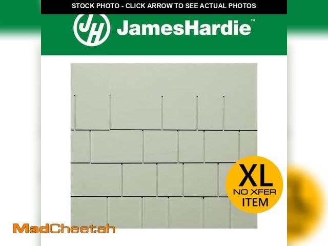 Lot 74-12870614 - (PALLET OF 100 PIECES) Hardie Shingle HZ5 15.25 in. x 48 in. Primed Straight Edge Fiber Cement Sidin...