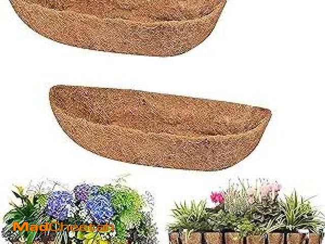 Lot 74-12127525 - chengchuang 2 Packs Natural Coco Fiber Replacement Liner, 24/30/36/48 in Coconut Liners for Planters...