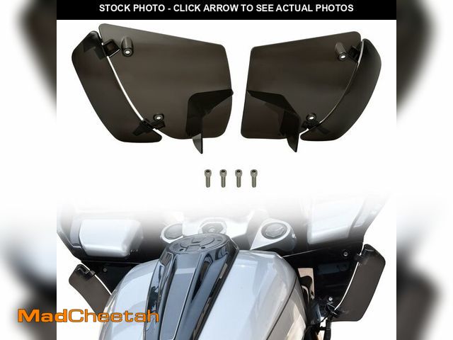 Lot 74-14214843 - VEISUTOR Adjustable Side Wings Wind Air Deflector Fairing for Road Glide 24-26, Smoked Wind Deflecto...