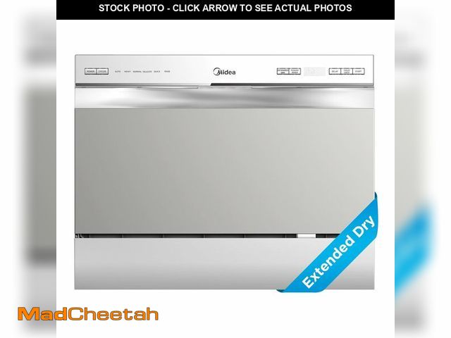 Lot 74-12570034 - Midea MDC22P2ASS Countertop, Portable Place Settings &amp; 6+2 Washing Cycles. Energy Star Dishwashe...