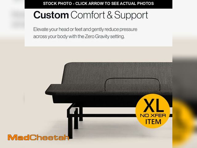 Lot 74-12569074 - Adjustable Comfort Classic Adjustable Base - Twin XL - Head &amp; Foot Incline - Wireless Remote wit...