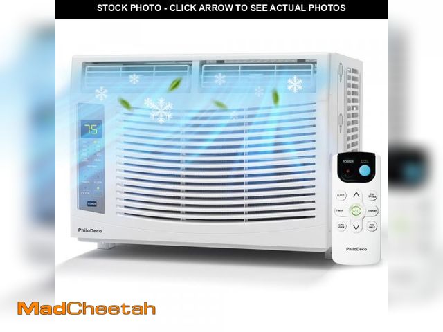 Lot 74-12479431 - (DENTED) ( MISSING FITMENT PIECES)PhiloDeco PD-6000BTU 6000 BTU Window Air Conditioner - Cool Up To ...