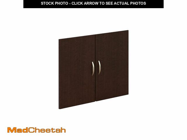 Lot 74-12693044 - Bush Business Furniture Series C Half-Height 2 Door Kit, Mocha Cherry - UNUSED