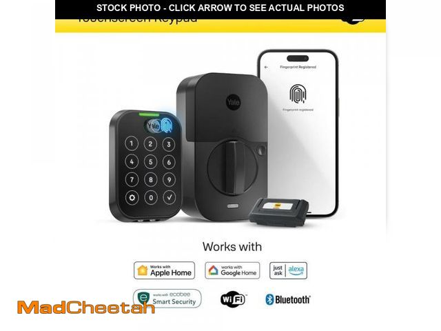 Lot 74-12032580 - Yale Assure Lock 2; Keyless Smart Door Lock with Wi-Fi and Fingerprint Access; Black Suede - UNUSED