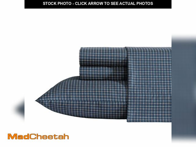 Lot 74-12605813 - Nautica - King Sheets, Premium Cotton Percale Bedding Set, Plaid Home Decor, Oeko-Tex Certified (Ree...