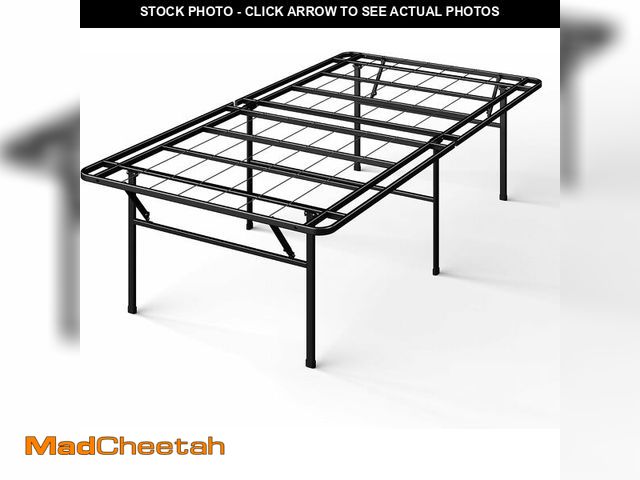 Lot 74-14068486 - Zinus SmartBase Heavy Duty Mattress Foundation, 18 Inch Metal Platform Bed Frame, No Box Spring Need...